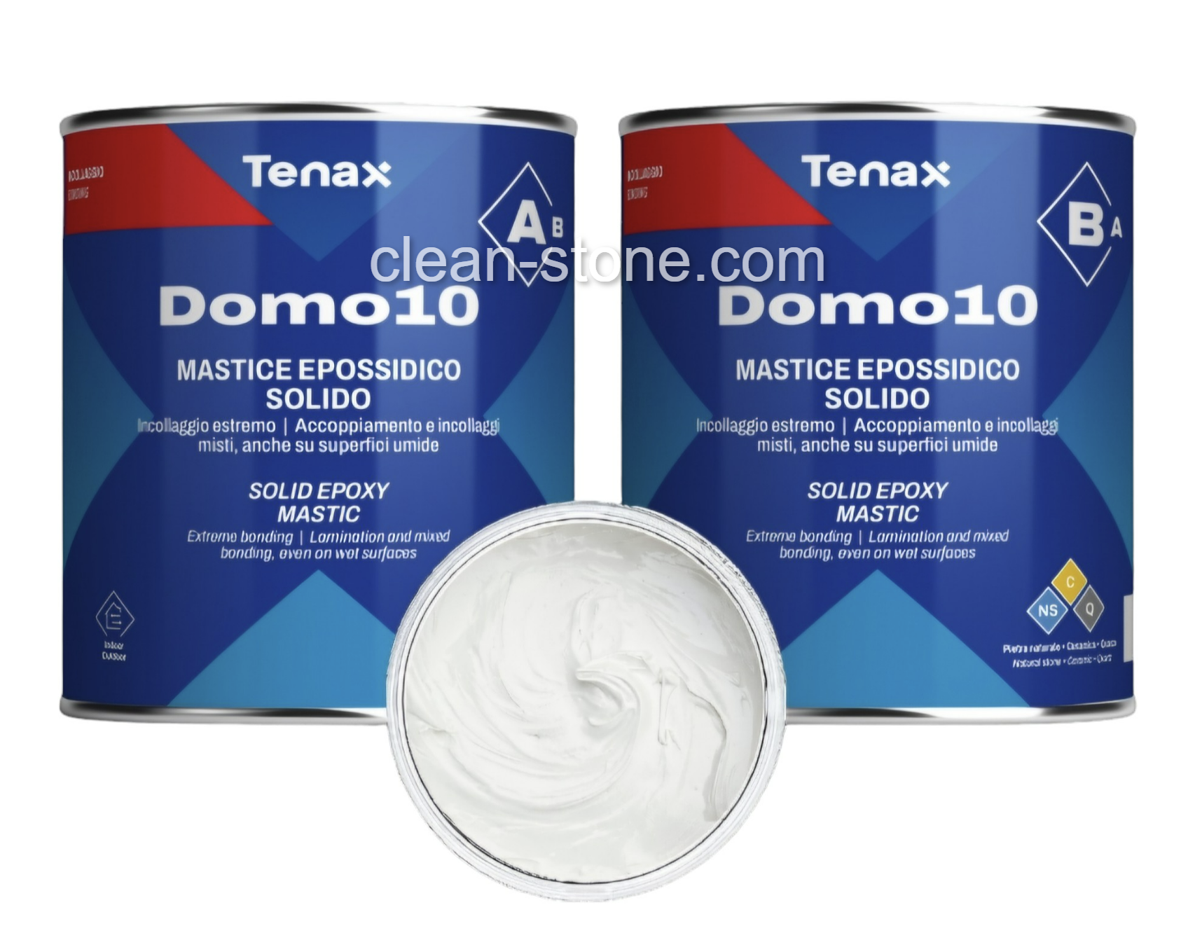 Густий білий епоксидний клей DOMO 10 (1+1л)