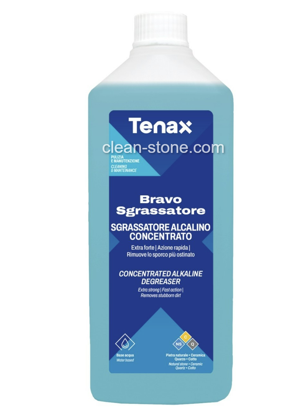 Очисник Bravo Sgrassatore Сильноконцентрований рідкий миючий засіб 1л Tenax