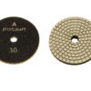 Алмазный гибкий шлифовальный круг d 80мм для светлых пород камня, класс А №30-3000